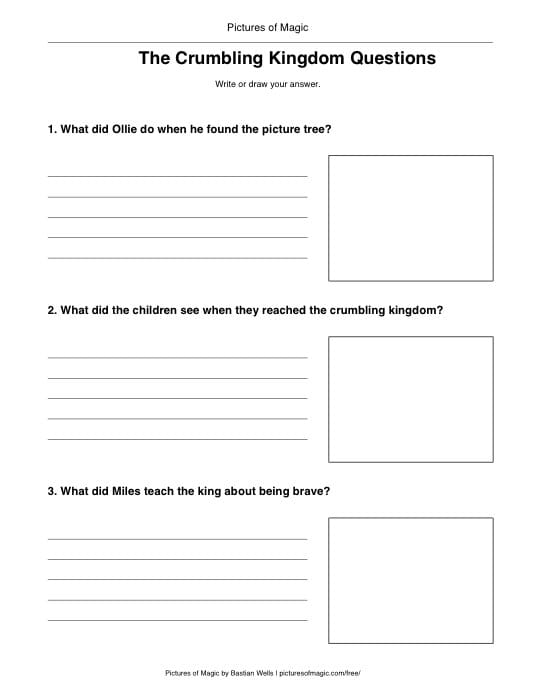 Preview of The Crumbling Kingdom Questions worksheet.